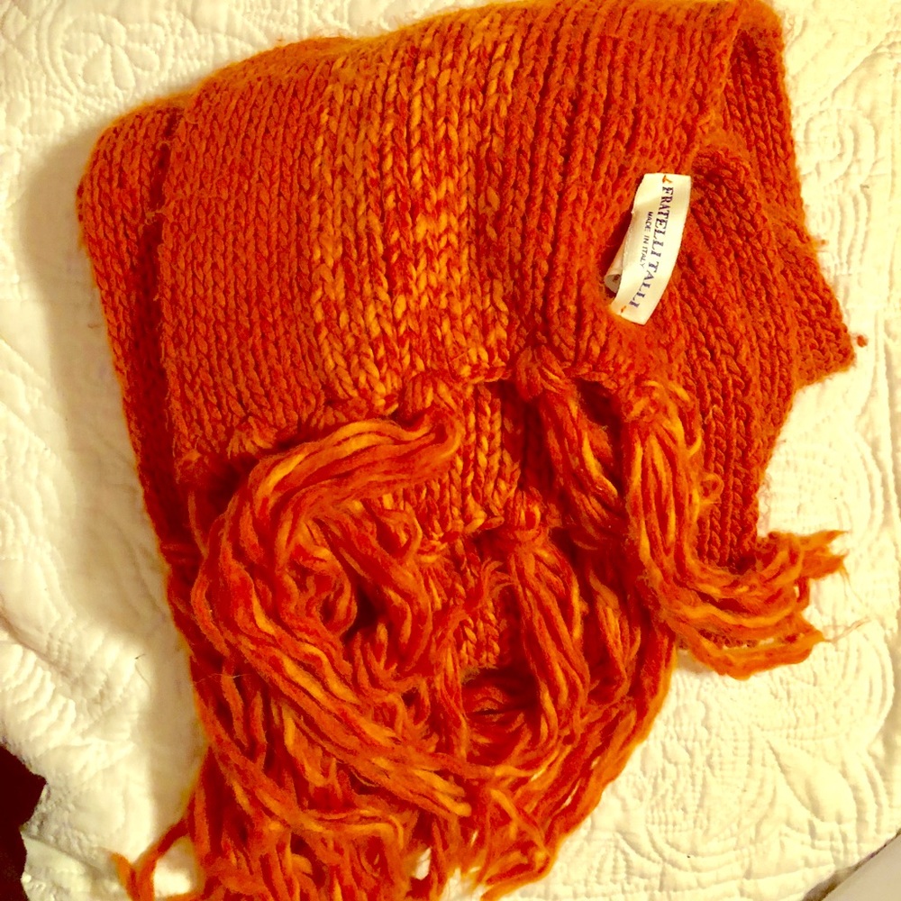 Italian Orange Scarf by FratelliTalli